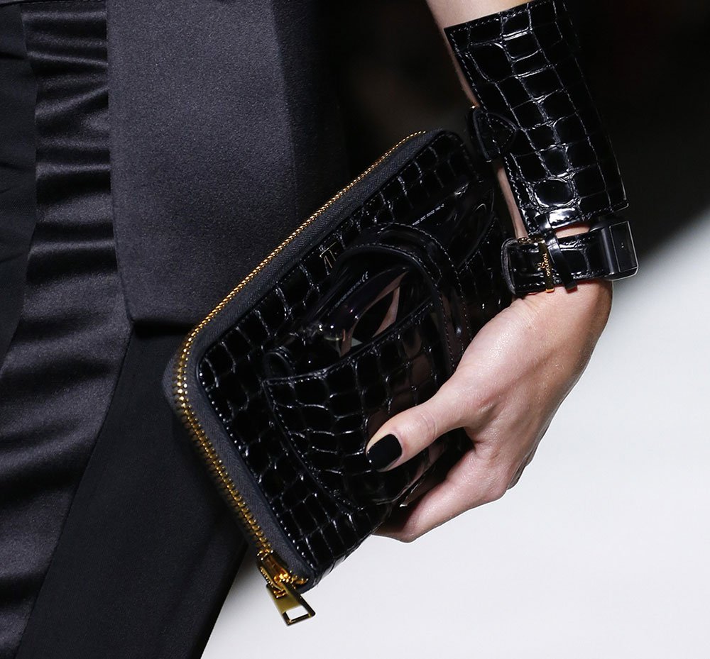 Reference image illustrating Tom Ford Spring 2019 Handbags: Understated Luxury in Supple Leather Totes, Hobos, and Camera Bags