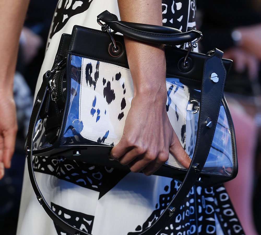 Reference image illustrating Transparent Luxury: The Spring 2018 See-Through Handbag Trend on the Runway