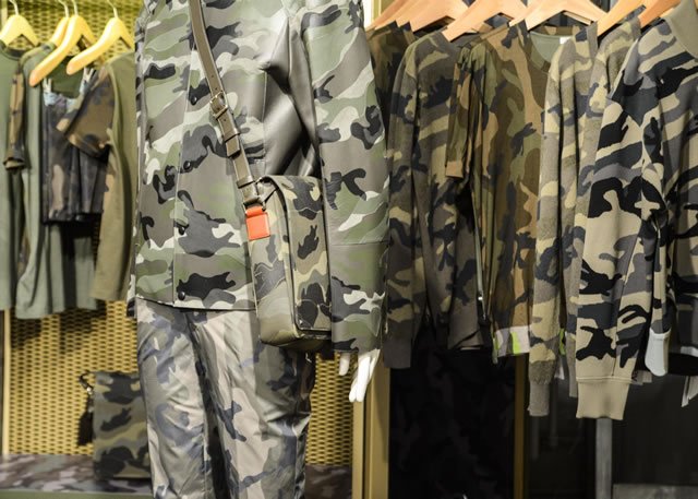 Reference image illustrating Valentino Camouflage Collection: Laser-Cut Leather Meets Military Edge