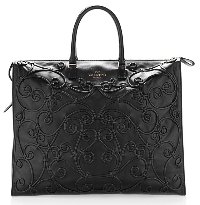 Reference image illustrating Valentino Fall 2013 Handbags: Sleek, Ladylike Totes and Clutches Now Available for Pre-Order at Moda Operandi