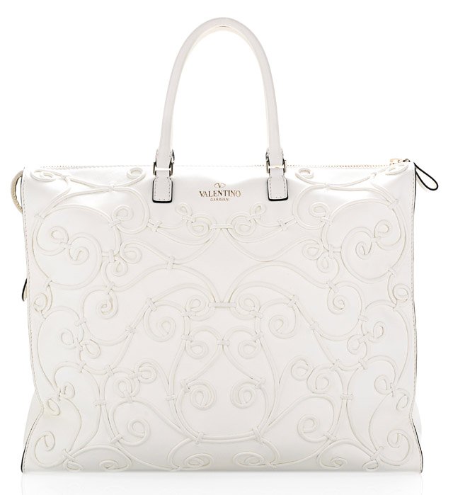 Reference image illustrating Valentino Fall 2013 Handbags: Sleek, Ladylike Totes and Clutches Now Available for Pre-Order at Moda Operandi