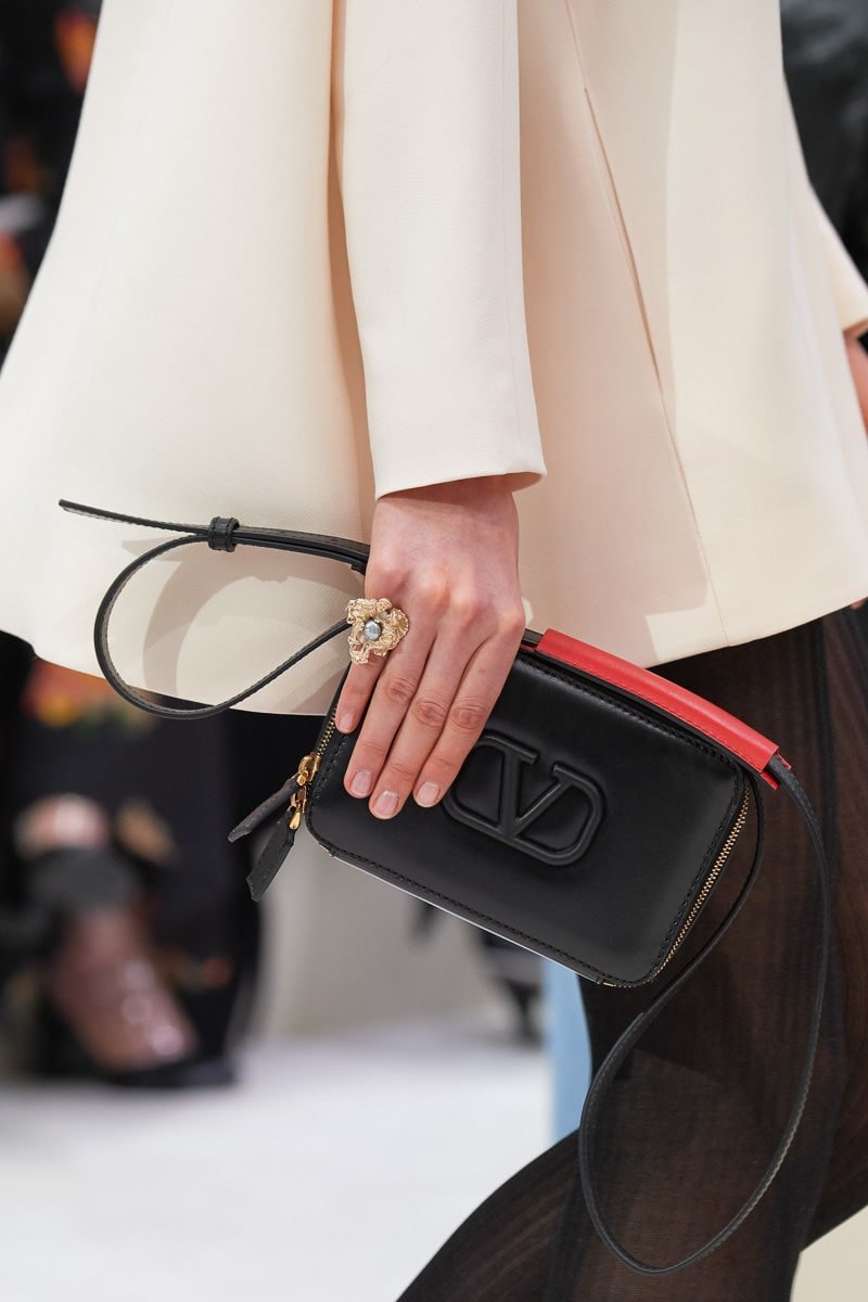 Reference image illustrating Valentino Fall 2019 Handbag Collection: Bold New Logo Bags and a Rockstud Return