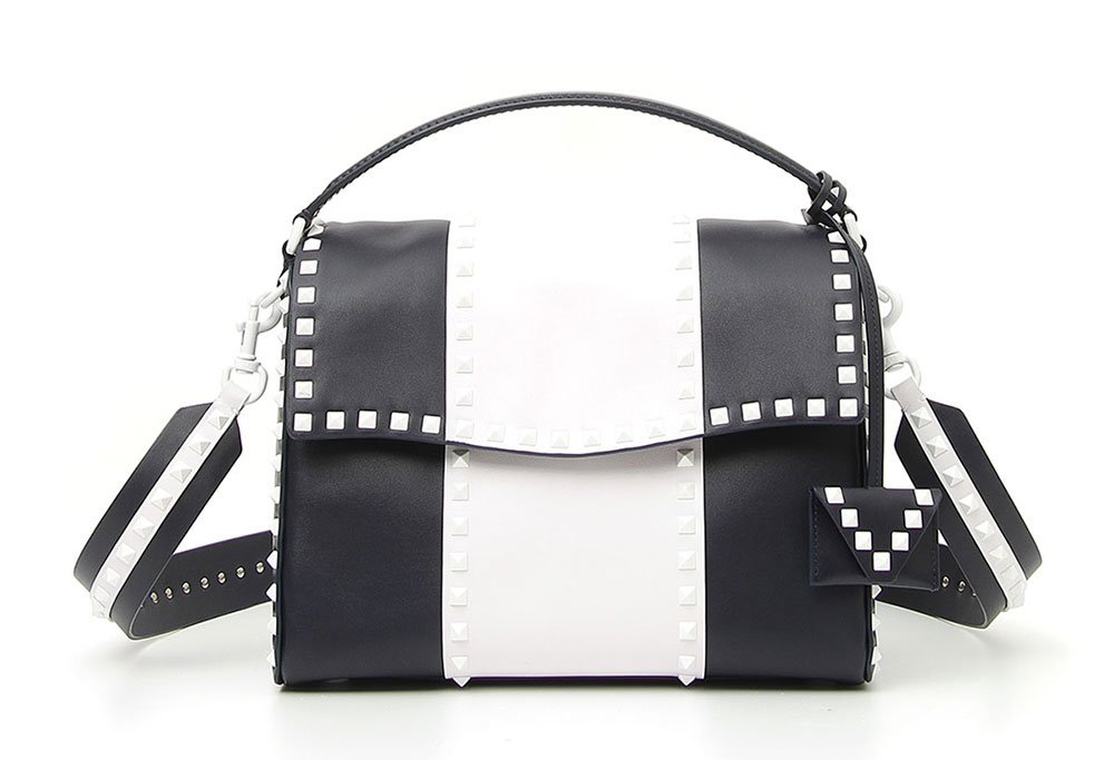 Reference image illustrating Valentino Free Rockstud Resort 2018: White Studs Redefine a Classic Icon