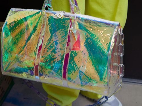 Virgil Abloh's Louis Vuitton Debut: Holographic Keepall Bag Preview cover image