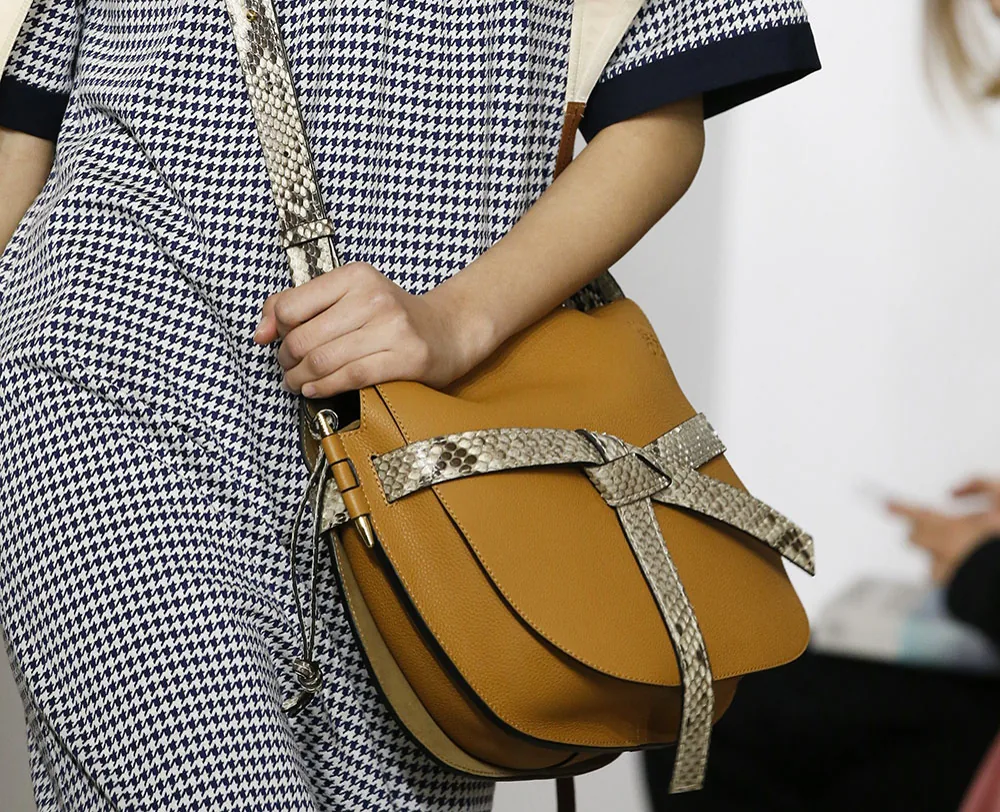 Reference image illustrating Why Loewe’s Fall 2018 Runway Bags Could Be the New Céline for Luxury Handbag Lovers
