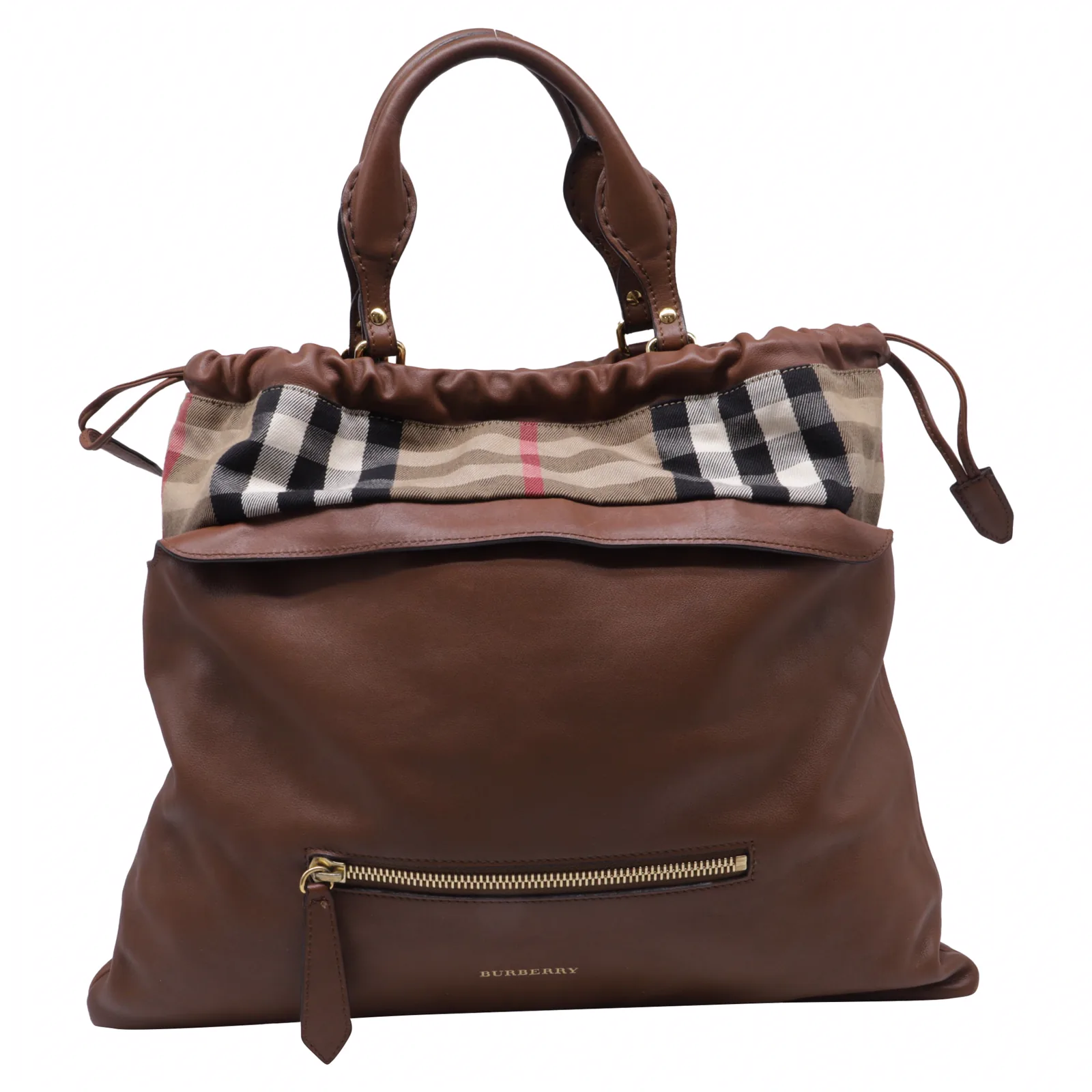 Burberry Big Crush Tote Leather and House Check Canvas Large: A Comprehensive Guide thumbnail