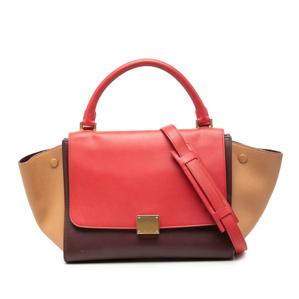 Reference image illustrating Celine Tricolor Trapeze Bag Leather Small: A Collector’s Guide