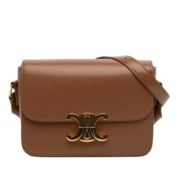 Reference image illustrating Celine Triomphe Shoulder Bag Smooth Calfskin Teen: A Comprehensive Guide