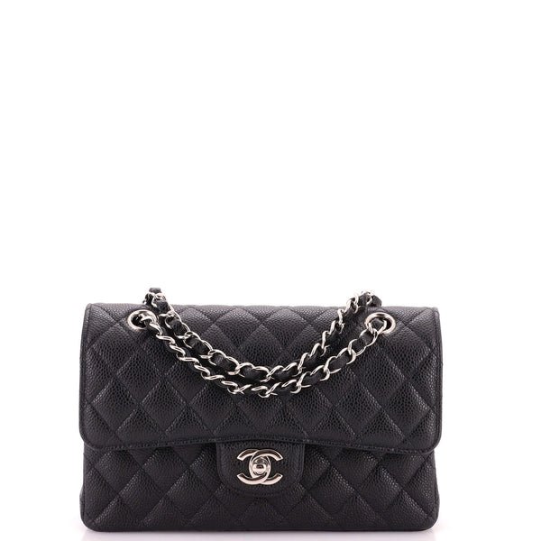 Reference image illustrating Chanel Classic Double Flap Bag Quilted Caviar Small: A Timeless Investment