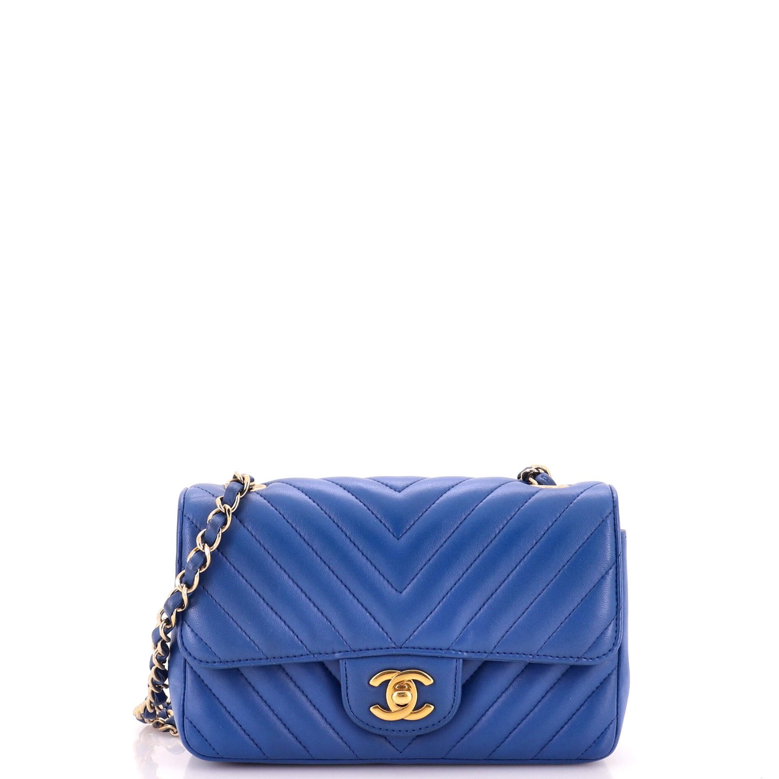 Chanel Classic Single Flap Bag Chevron Lambskin Mini: A Blue Icon Reimagined cover image