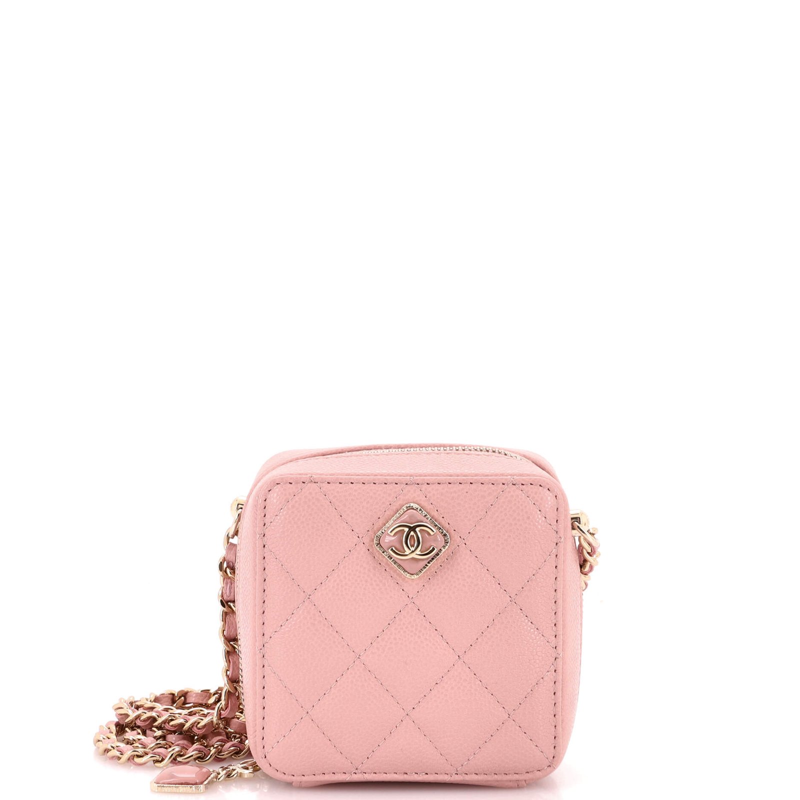Chanel Diamond CC Zip Crossbody Quilted Caviar Mini: A Comprehensive Guide thumbnail