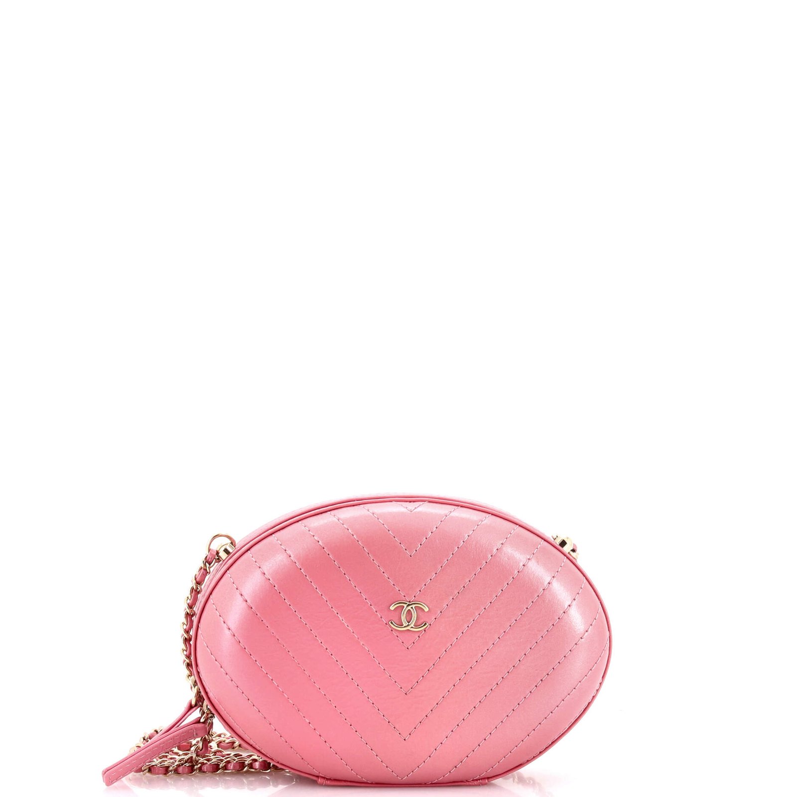 Chanel La Pausa Evening Bag Chevron Leather: A Timeless Icon in Pink cover image