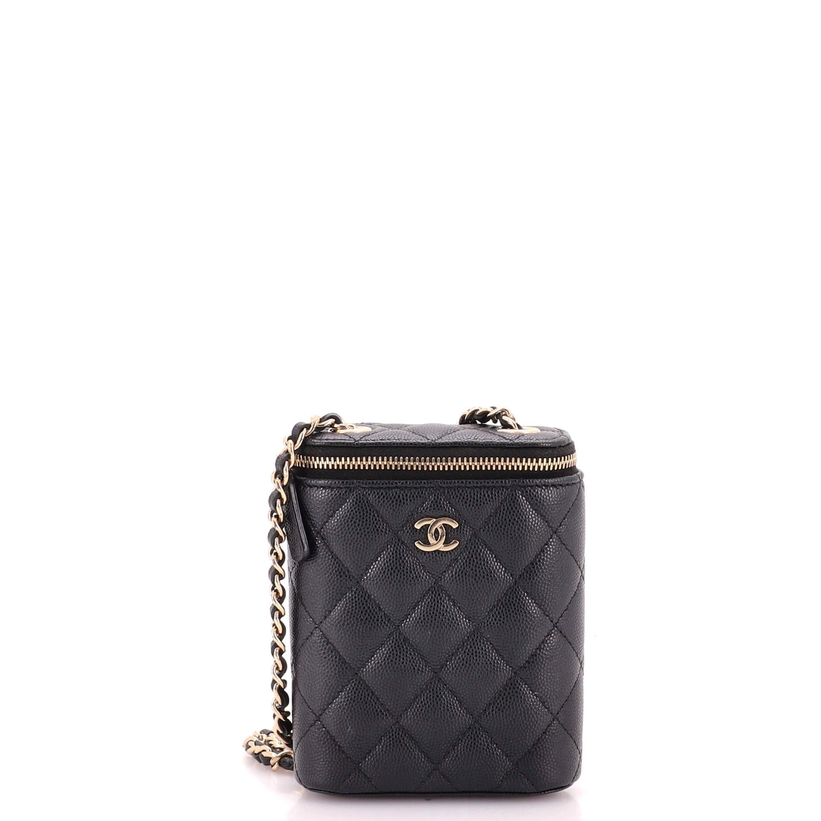 Chanel Vertical Classic Vanity Case with Chain Quilted Caviar Small: A Collector’s Guide cover image