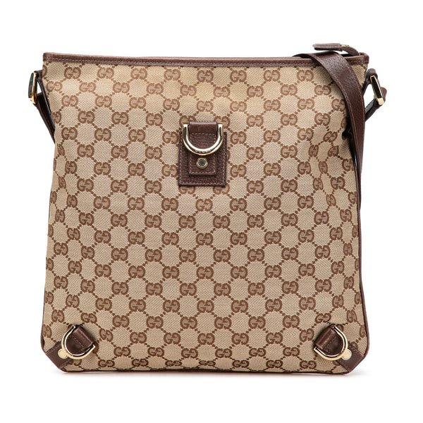 Reference image illustrating Gucci Abbey D-Ring Messenger Bag GG Canvas: A Timeless Icon of Craftsmanship and Style