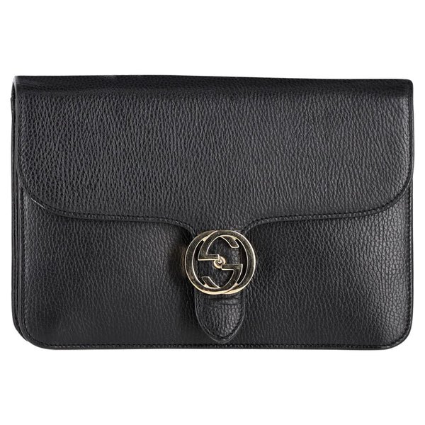 Reference image illustrating Gucci Interlocking Shoulder Bag Leather Medium: A Timeless Icon of Italian Craftsmanship