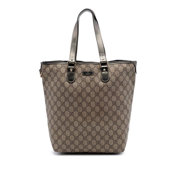 Reference image illustrating Gucci Web Loop Tote GG Coated Canvas Large: A Comprehensive Guide