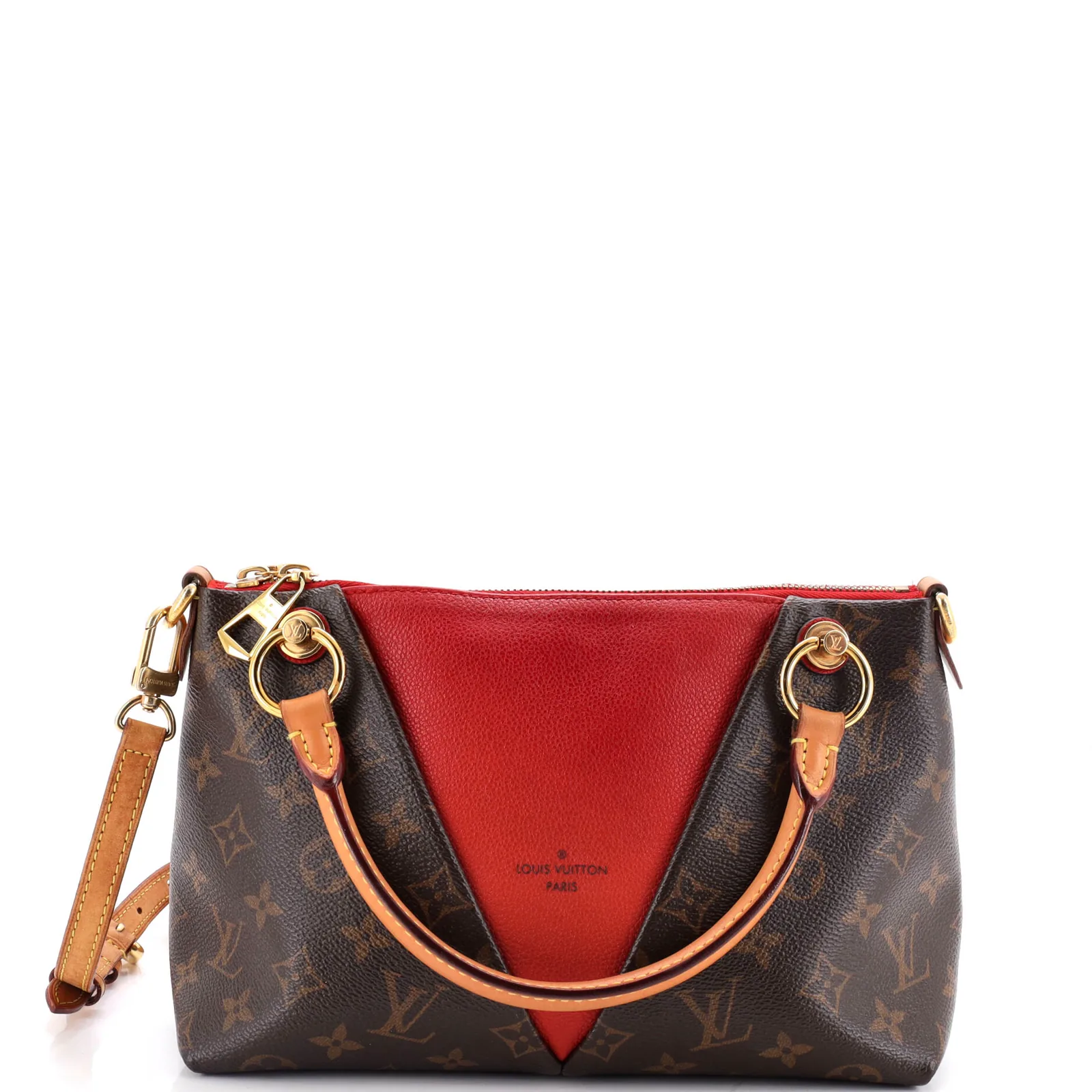 Louis Vuitton V Tote Monogram Canvas and Leather BB: A Detailed Review cover image