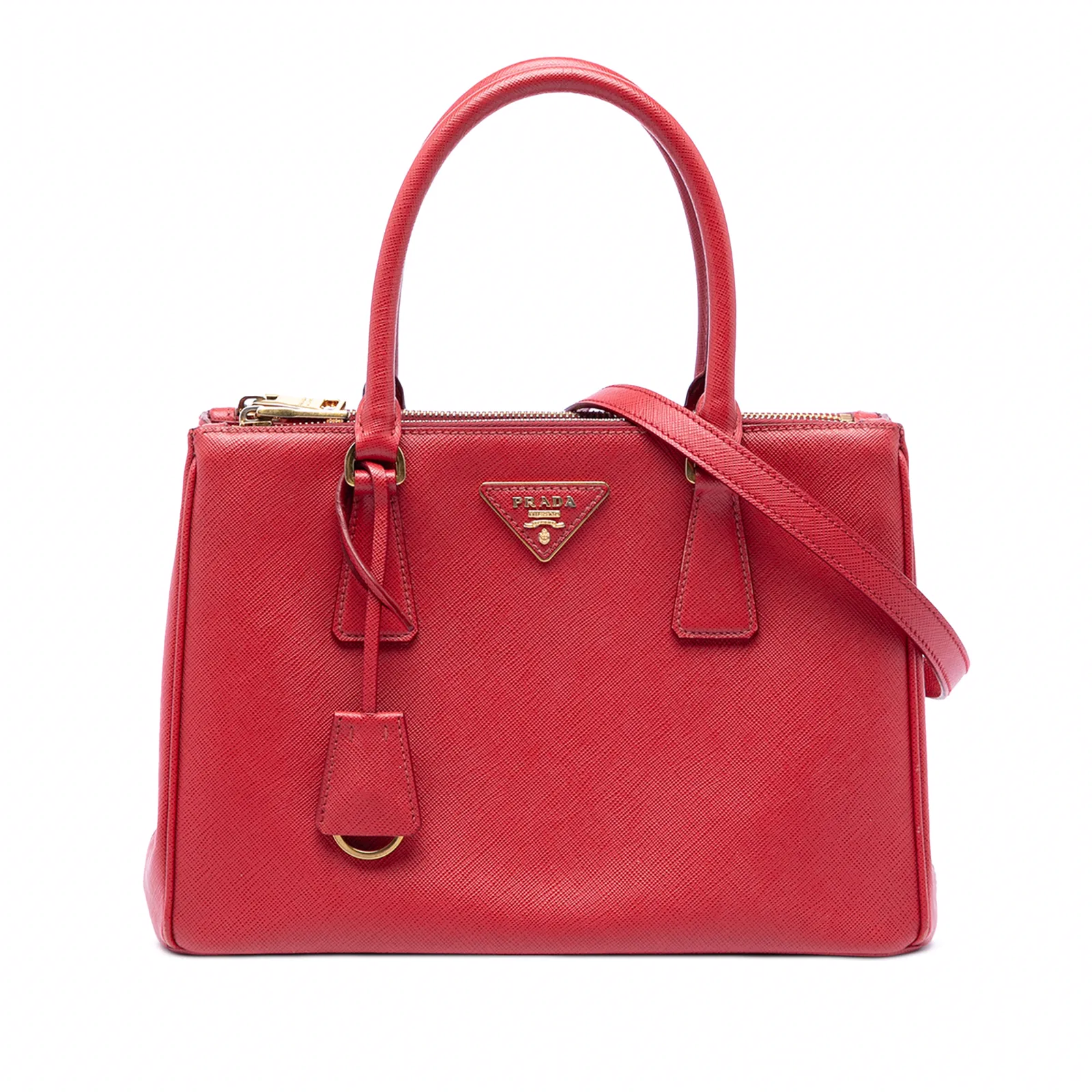 Prada Galleria Double Zip Tote Saffiano Leather Small: A Timeless Icon of Italian Craftsmanship thumbnail