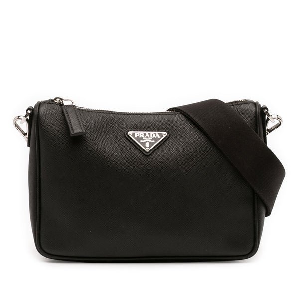 Reference image illustrating Prada Re-Edition Zip Messenger Bag Saffiano Leather Small: A Timeless Icon Reimagined