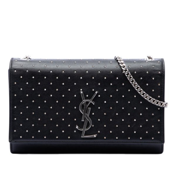 Reference image illustrating Saint Laurent Classic Monogram Crossbody Bag Studded Leather Medium: A Timeless Icon