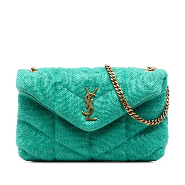 Reference image illustrating Saint Laurent Loulou Puffer Shoulder Bag Quilted Canvas Mini: A Comprehensive Guide